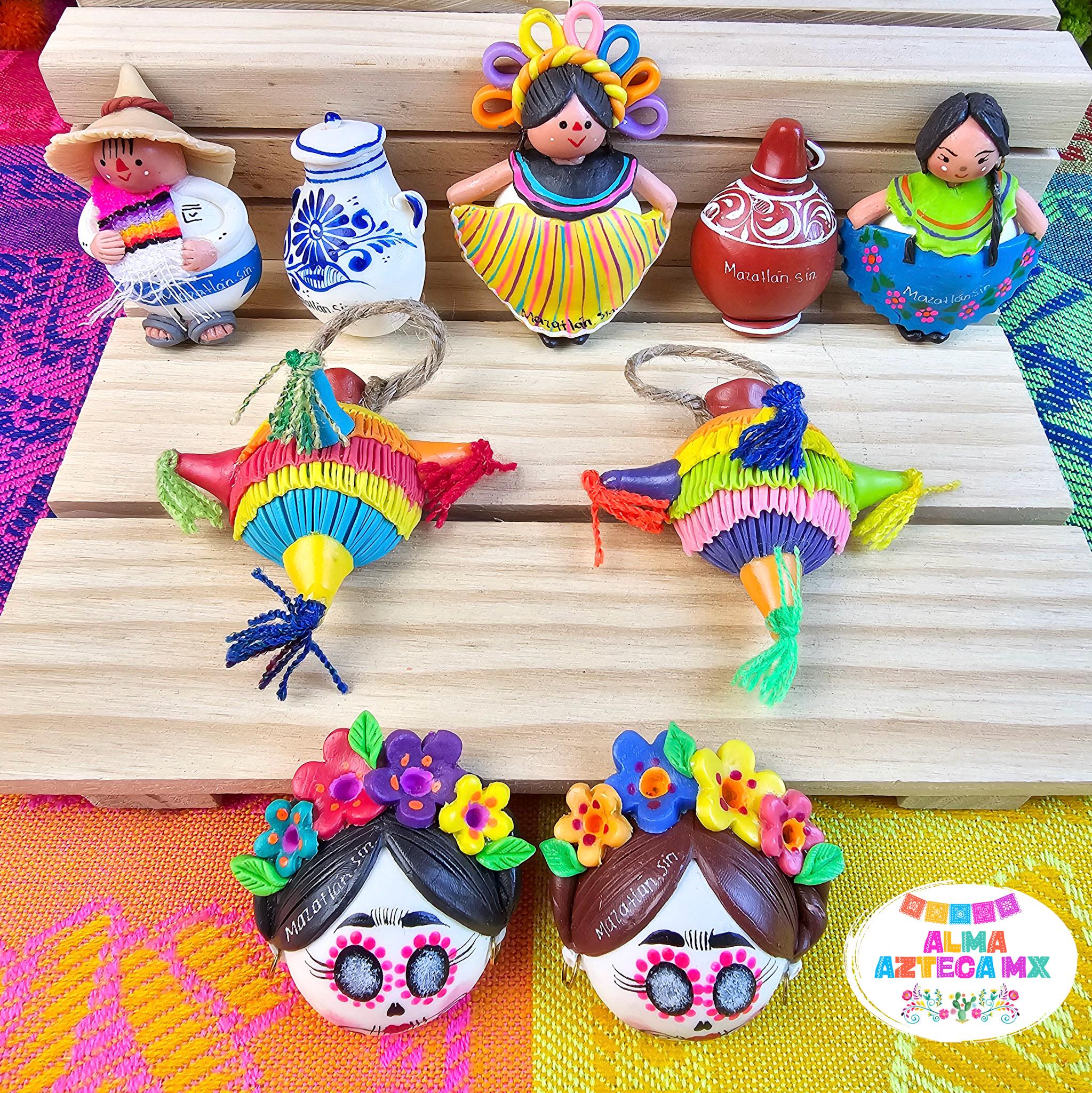 Mazatlan Handmade Cold Porcelain Clay Fridge Magnets / Imanes