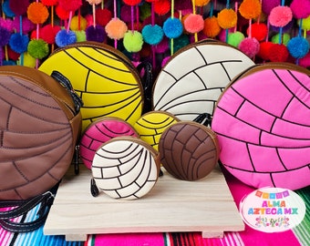 Mexikanische Concha Handtasche Geldbörse / Monedero Bolsa / Rosa Concha