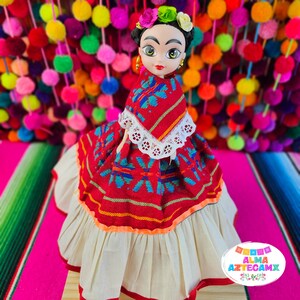 Poupée mexicaine Loteria Robe mexicaine régionale classique / Muñeca Mexicana / Frida image 3