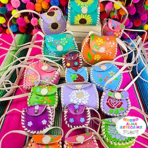 Mini Leder Handtasche / Kleine Mädchen Tasche Kinderhandtasche / Handgemachte Mini Tasche / Bolsa Artesanal