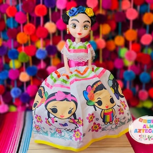 Mexican Doll Classic Regional Mexican Dress / Muñeca Mexicana / Frida