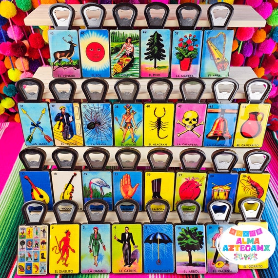 Mexican Loteria Magnetic Bottle Opener / Destapador De Botellas