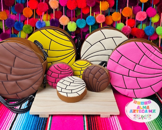 Monedero de bolso mexicano Concha Monedero Bolsa Concha Rosa Etsy Mexico