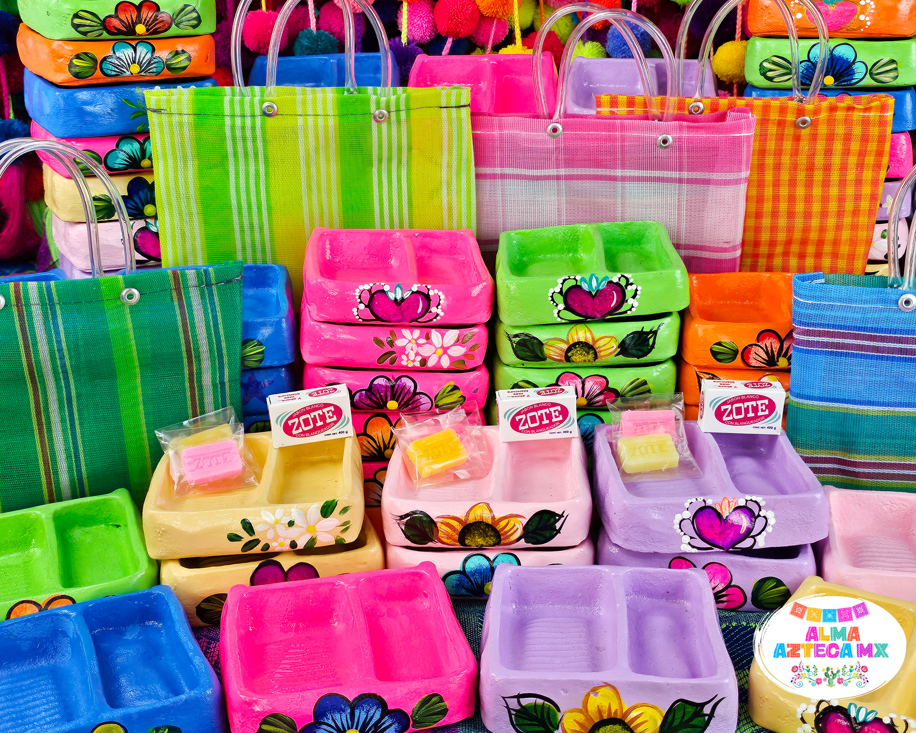 Mini Lavaderito Mexicano / 5 Piece Set / Mini Zote / Makeup Brush