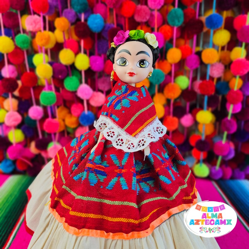 Poupée mexicaine Loteria Robe mexicaine régionale classique / Muñeca Mexicana / Frida image 2