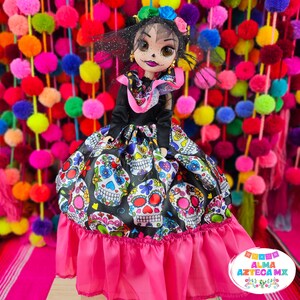 Mexican Doll Dia de los Muertos Mexican Dress / Muñeca Mexicana / Day of the Dead