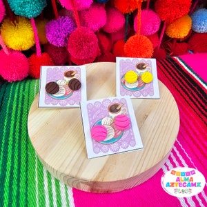 Conchas Ton Ohrstecker / Concha Rosa Aretes / Kaltes Porzellan Clay Ohrringe / Handmade in Mexico