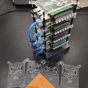 3er Pack Orange Pi 5 Klare Acryl Case Layers - SPECIAL