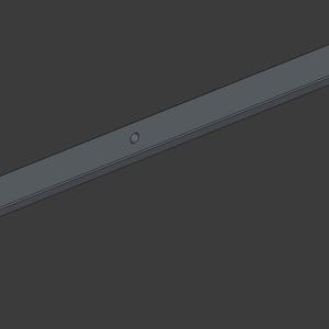 Peut inclure: Une poign&eacute;e rectangulaire grise avec des extr&eacute;mit&eacute;s arrondies et une petite indentation circulaire. La poign&eacute;e a une projection cylindrique &agrave; chaque extr&eacute;mit&eacute;. L'objet est pos&eacute; sur un fond gris fonc&eacute;.