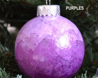 Adorno de bulbo con diseño ombré colorido