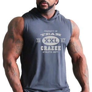 Crazee Wear 312RC Red Rib Stretch Fitted Tank Tops With Black Ribbing