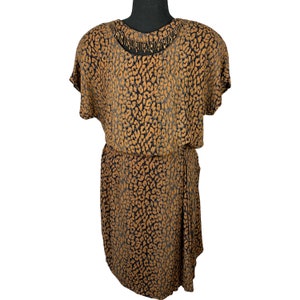 Navy leopard print new arrivals wrap midi skirt