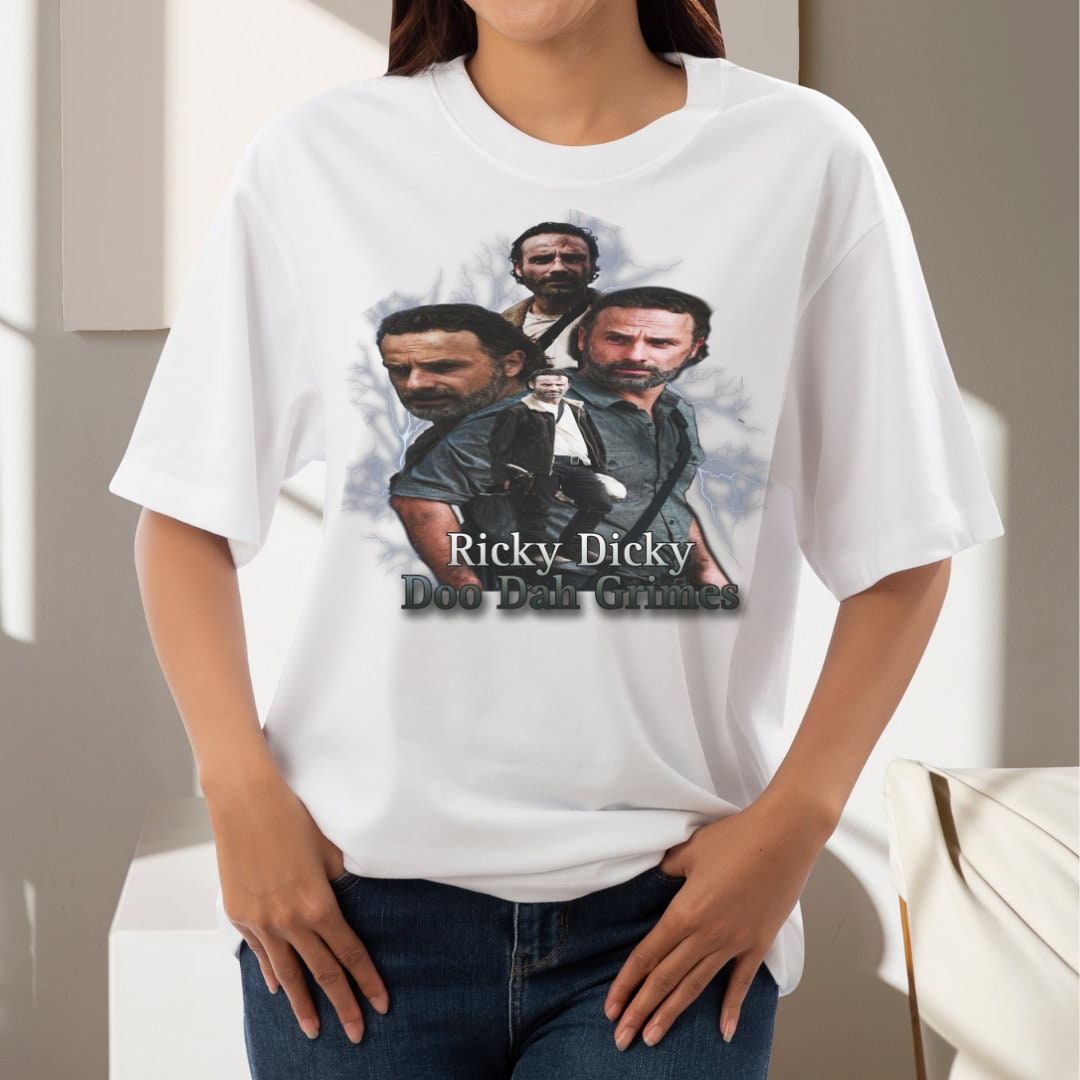 Ricky Dicky Doo Dah Grimes Shirt the Walking Dead Shirt Funny Rick Grimes T-shirt  TWD Meme Shirt Cursed Shirt 