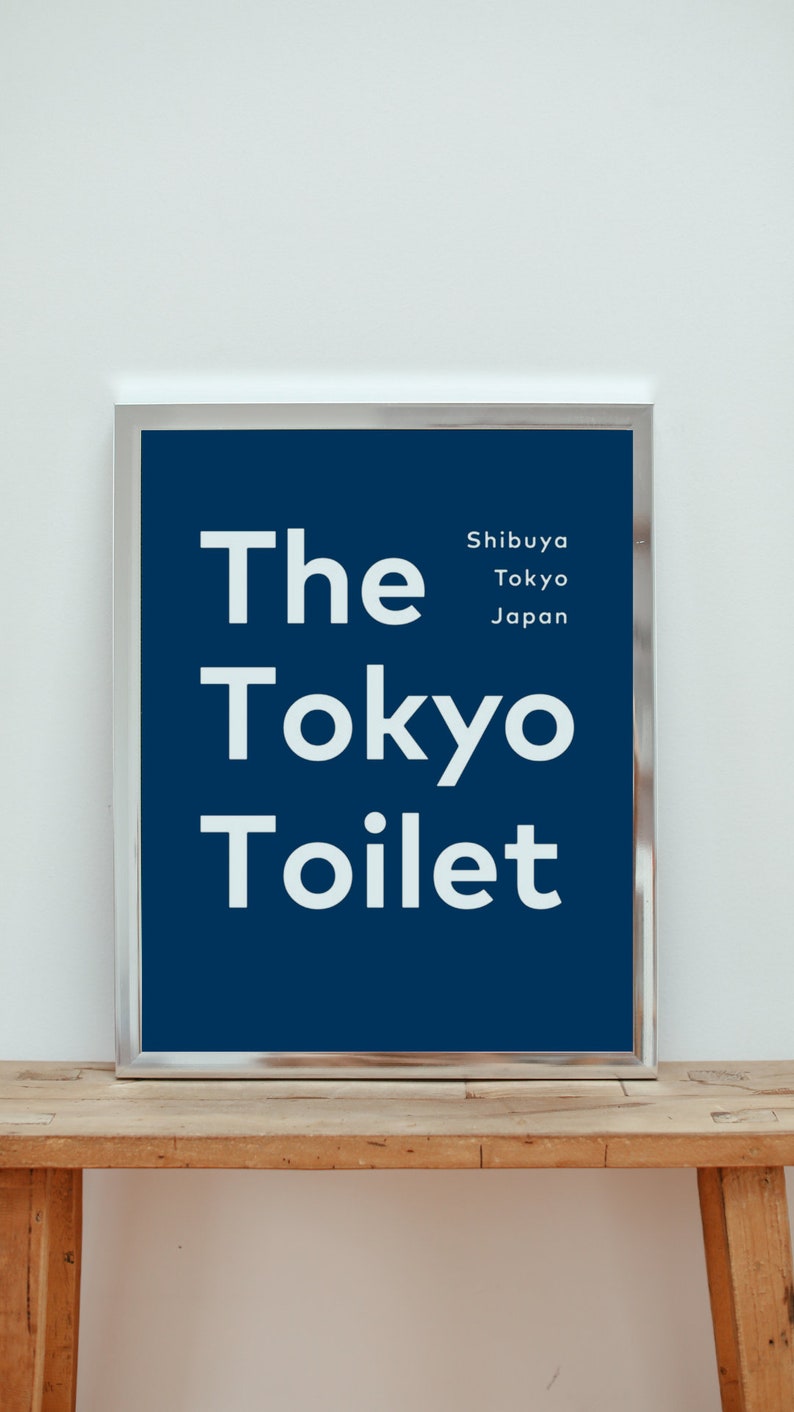 le stampe della toilette di Tokyo, poster della toilette di Tokyo, stampa del film sulla toilette di Tokyo, stampe a tema cinematografico, merchandising cinematografico, poster del film, design giapponese immagine 7