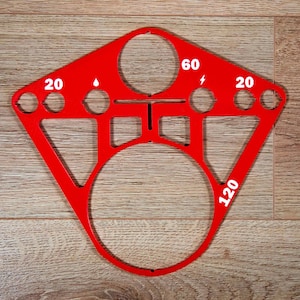 Modèle de perçage Geberit pour WC suspendu - Gabarit de perçage Grohe et Villeroy et Boch