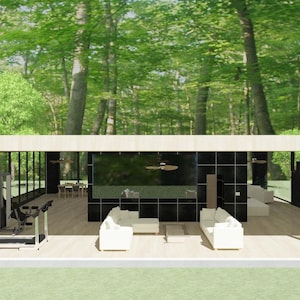 Custom Glass House - 2.007 piedi quadrati. Open Concept, monolocale