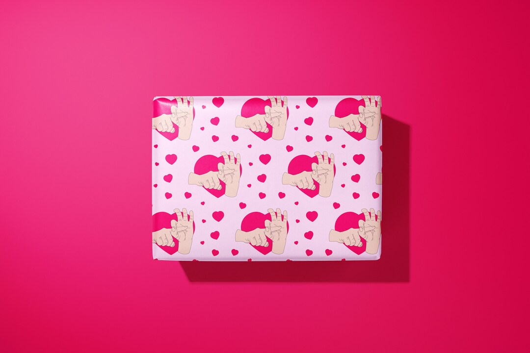 Wrapping Paper Time Sexy Time Wrapping Paper / Birthdays Etc - Giftwrap - Howrudedesign - Etsy