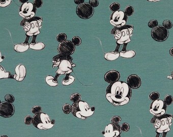 Jersey Stoff - Mickey Mouse (Meterware ab 0.50m)