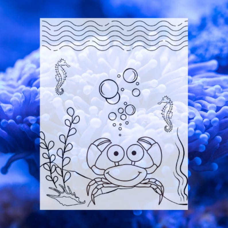 Under the Sea Animals Coloring Pages - Smart Worksheets and Activities