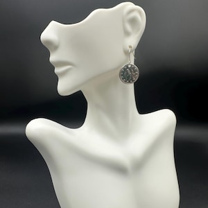 Gold and Silver Coin Dangle Earrings