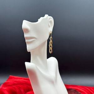 Gold Chain Dangle Earrings