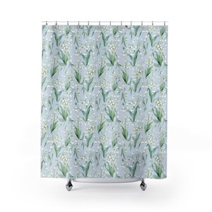 Shower Curtains - Lily of the Valley Watercolor