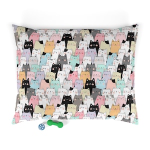Haustierbett - Katzen Multicolor