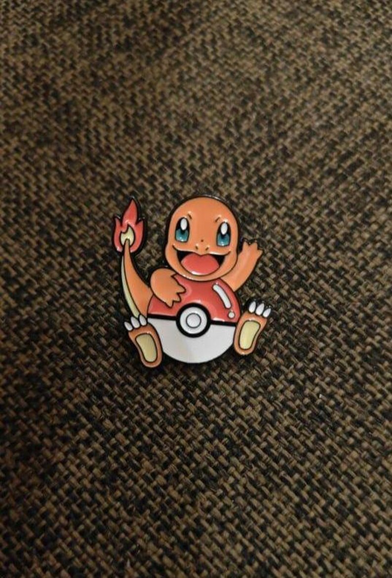 Charmander Pokemon Pokeball Cute Starter Enamel Pin Badge - Etsy