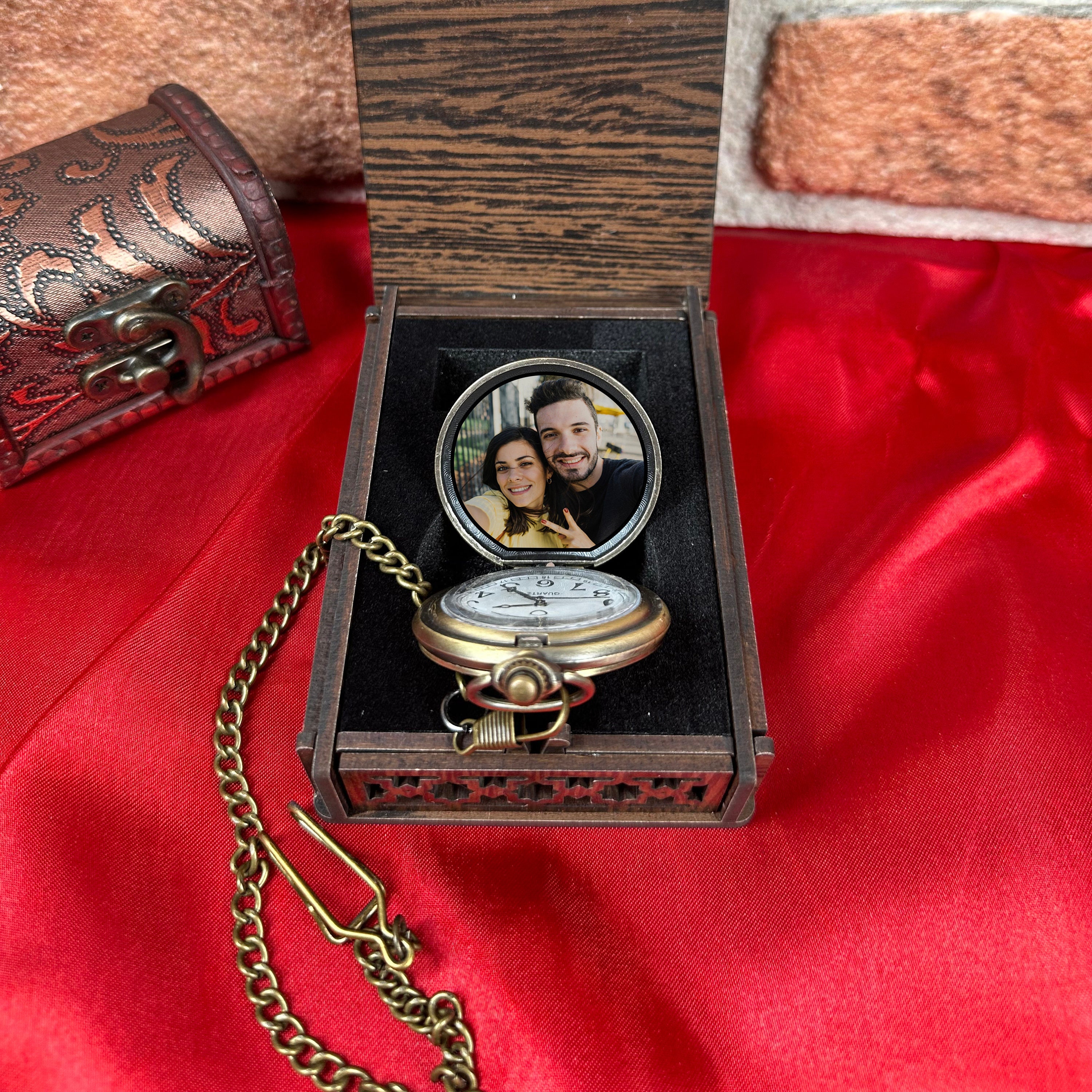 Personalized Photo Pocket Watch