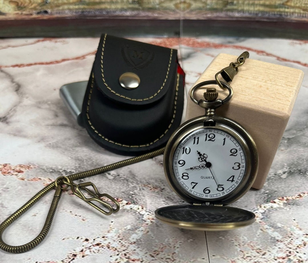 Custom Pocket Watch With Photo Personalized Pocket Watch Gift for