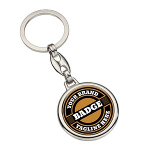 Personalized Key Chain with Logo Wholesale - Custom Logo Printed Keychain Bulk Order - Two Side Logo Keyring - Logo Keychain for Company