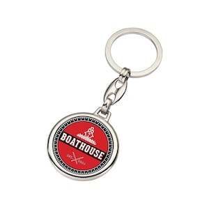 Custom Logo Printed Keychain Bulk Order - Personalized Key Chain with Logo Wholesale - Two Side Logo Keyring - Logo Keychain for Company