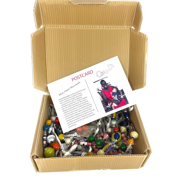 Mystery Jewelry Box - Uganda paper beads - handmade - empower women - recycled packaging