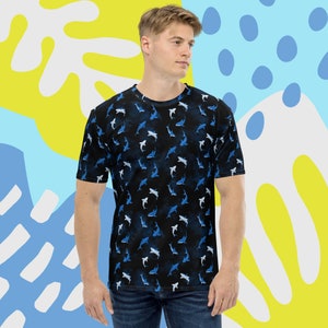 Men&#39;s T-Shirt - Sharks and Lighthouse Design