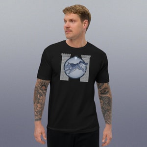 Short Sleeve Men&#39;s Fitted T-shirt - Wolf and Towers Design