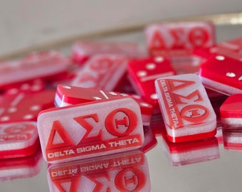 Delta Sigma Theta Sorority Themed Dominoes