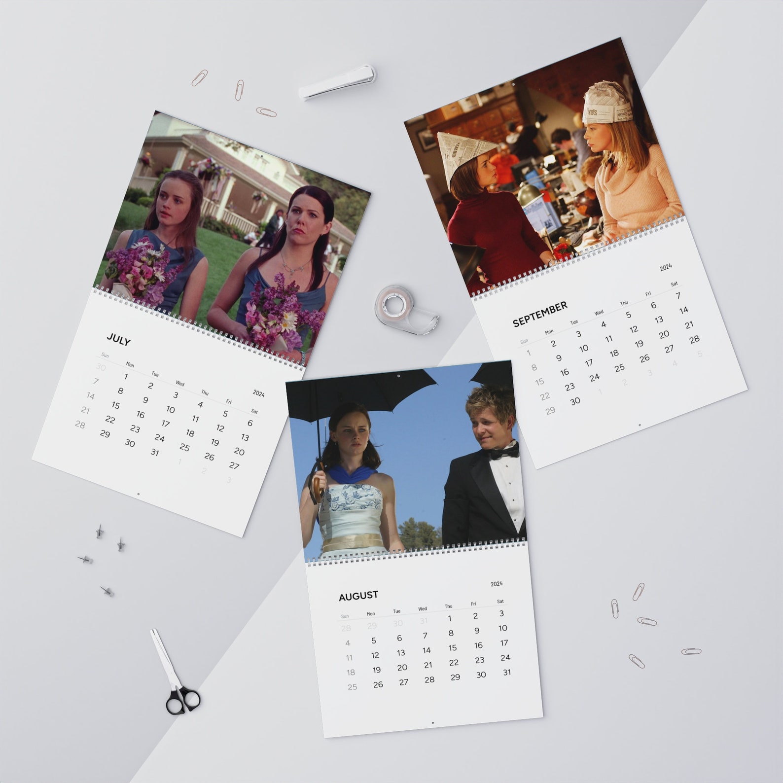 Calendar 2024, Gilmore Girls Calendar, Gilmore Girls Accessories