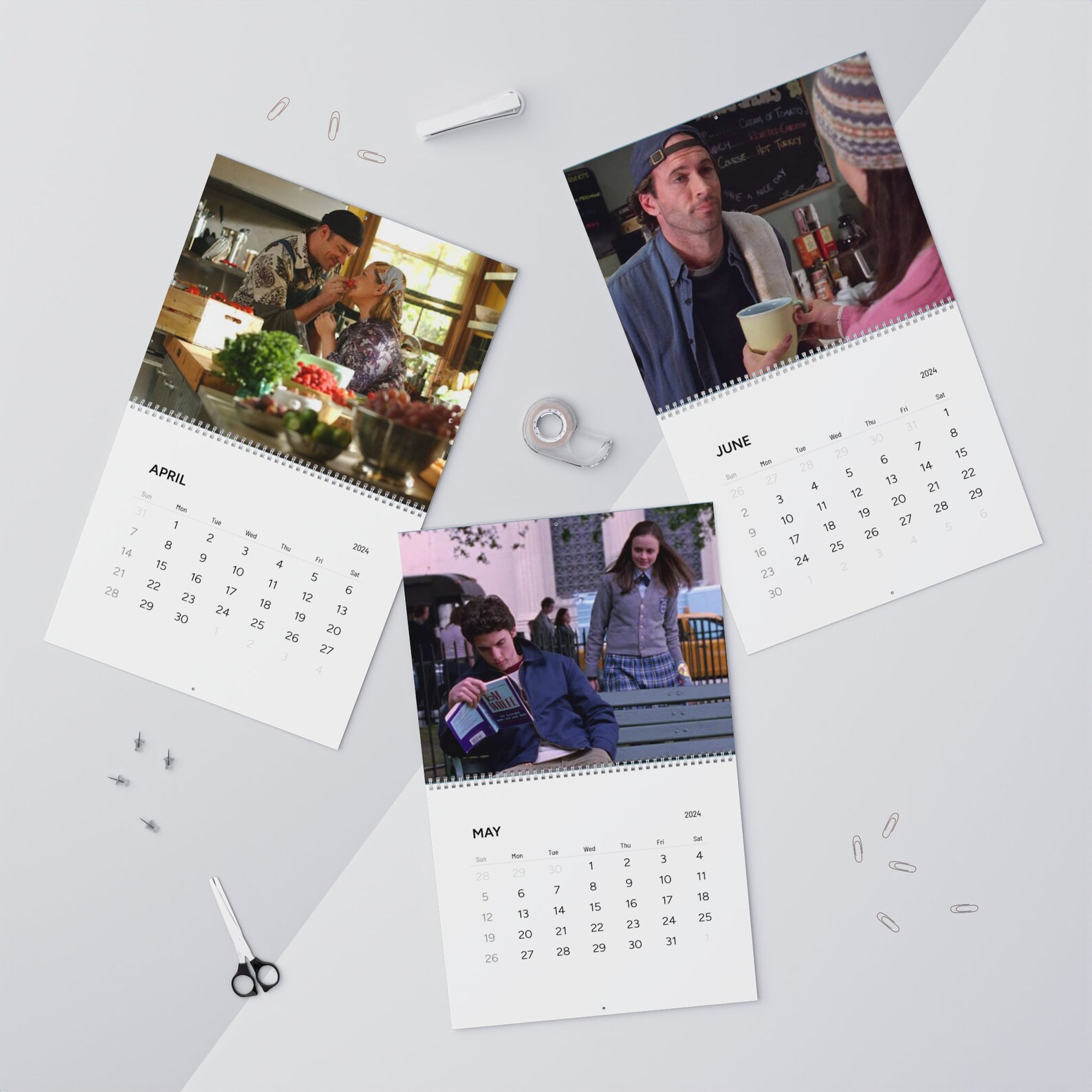 Calendar 2024, Gilmore Girls Calendar, Gilmore Girls Accessories