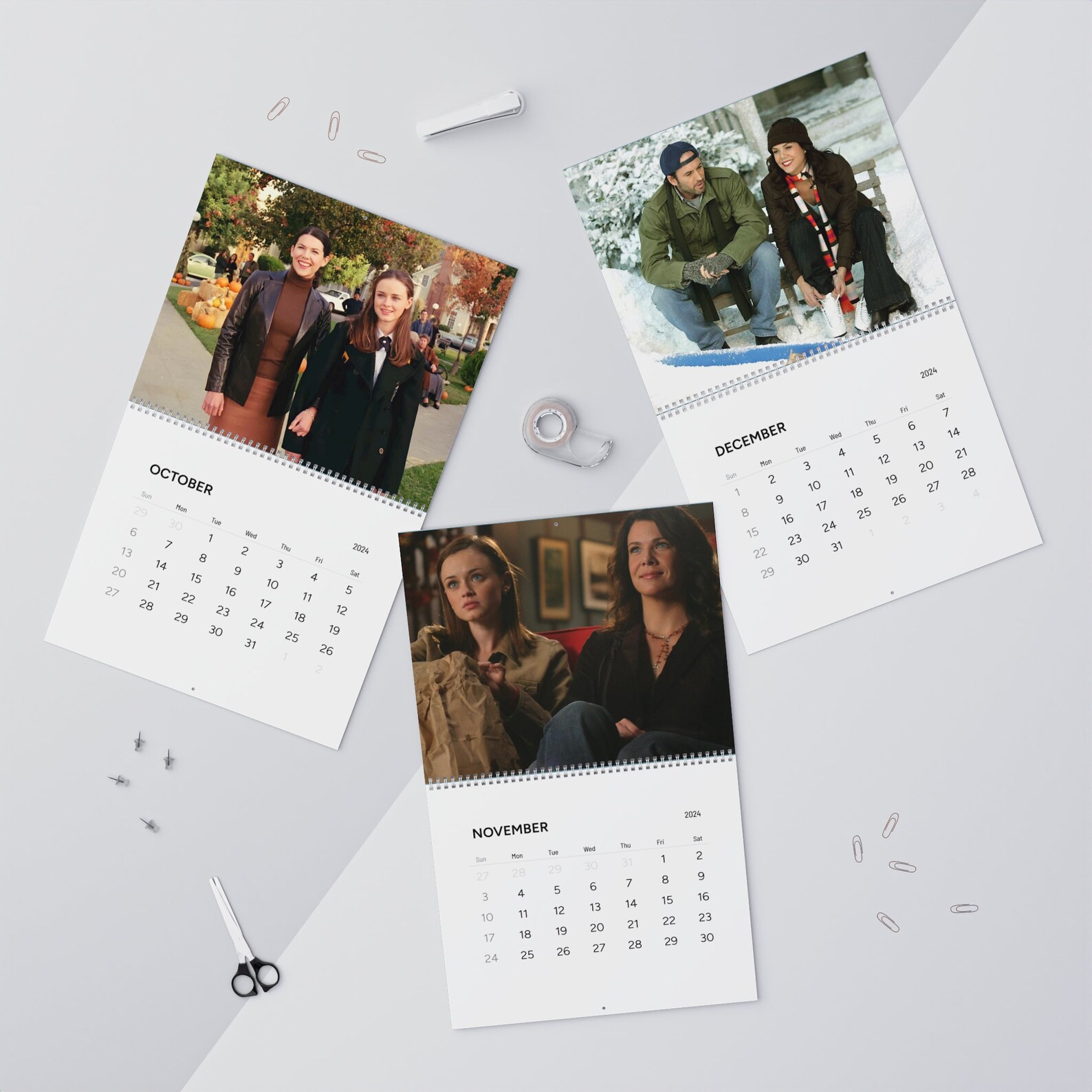 Calendar 2024, Gilmore Girls Calendar, Gilmore Girls Accessories