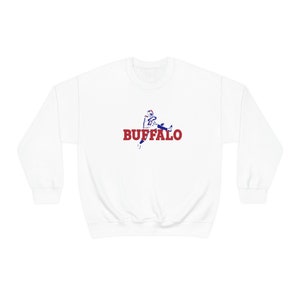 Josh Allen Hurdle Buffalo Bills Unisex Heavy Blend Crewneck Sweatshirt