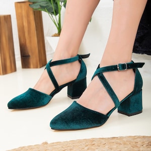 Moss green heels store