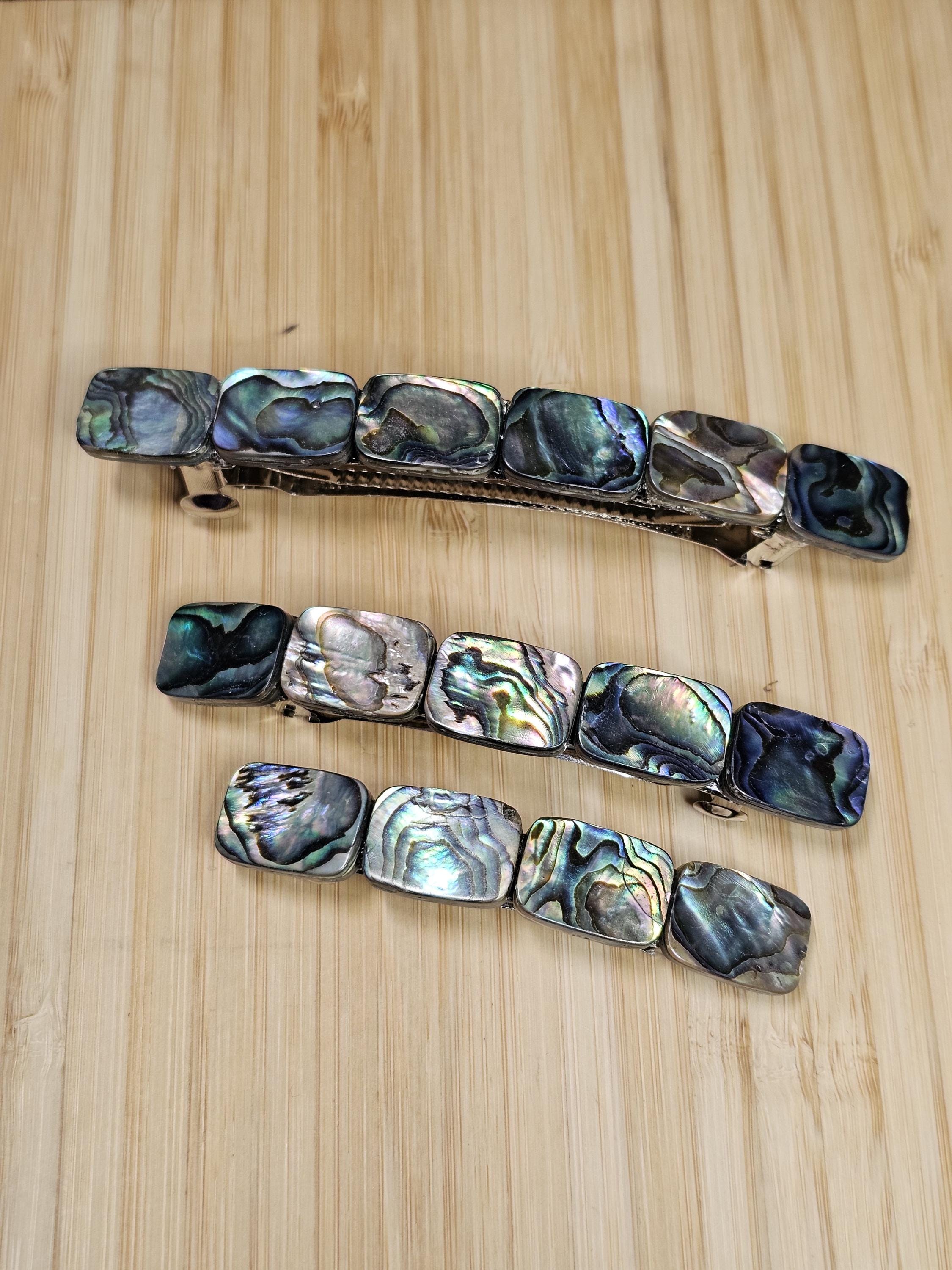Shell Barrettes Abalone Shell French Barrette: Wedding Hair Accessory (60MM-100MM) - Etsy