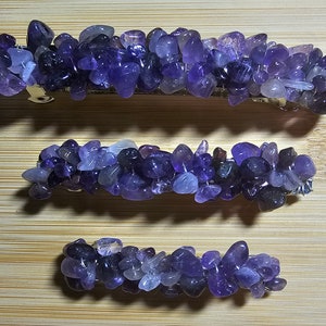 Amethyst Barrette Wire Wrapped Crystal Chip Gemstone Hair Clip Slide  Multiple Sizes February Birthstone Wedding Bridesmaid Gift