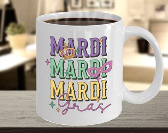 Mardi gras mug| mardi gras gift|celebration coffee mug| louisiana mug| coffee mug