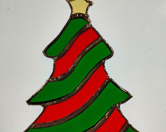 Ornamento in vetro colorato dell'albero di Natale / Sun Catchers