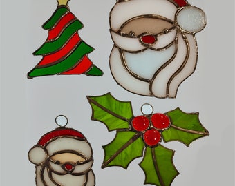 Ornamento natalizio in vetro colorato / Sun Catchers