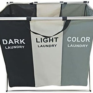 Foldable Laundry Basket - Three Color Organizer!