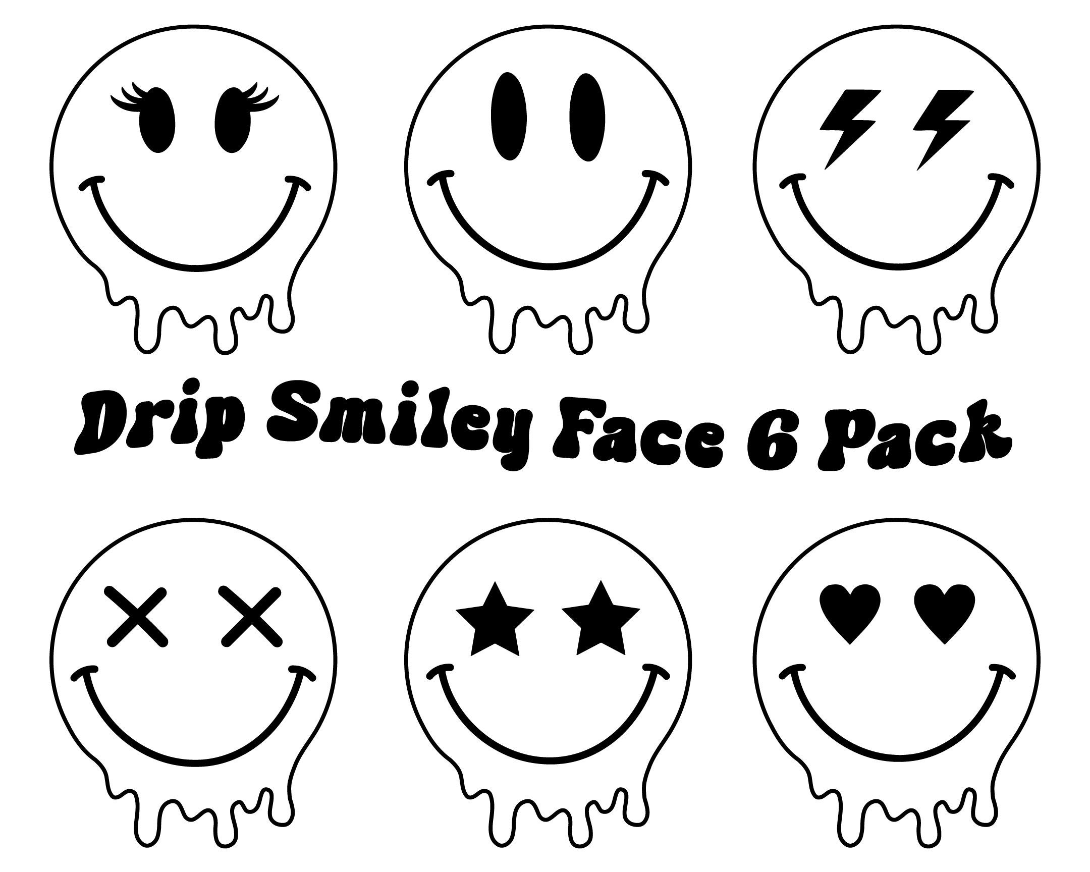 Melting Smiley Face Tote Bag, Keep on Smiling, Retro '90's Y2K Smiley –  Fractalista Designs