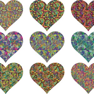 Hearts Sublimation File - Pattern Hearts Bundle Hearts Pattern | Tshirt Design Bundle - Heart SVG - Valentines Day Bundle - Hearts PNG