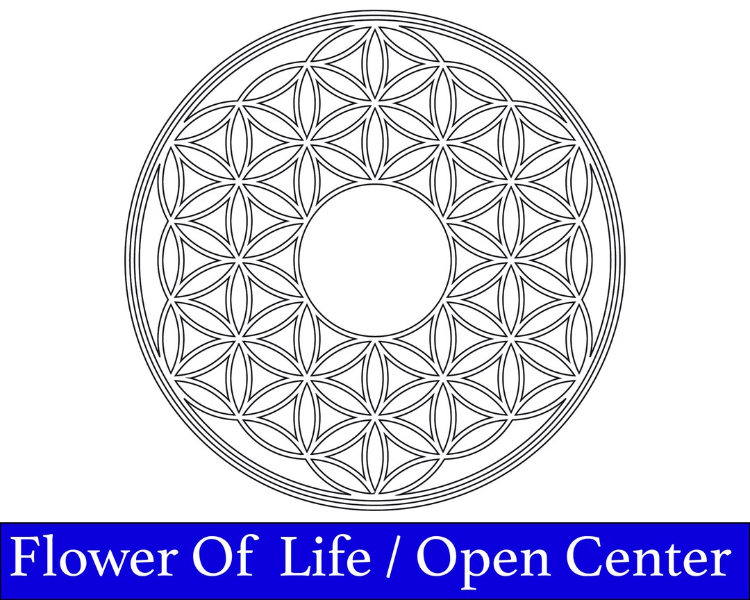 Flower of Life SVG: Sacred Geometry Laser Cut Files (digital Download ...